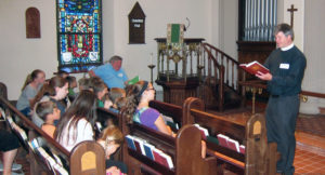 Fr. Adam at VBS photo