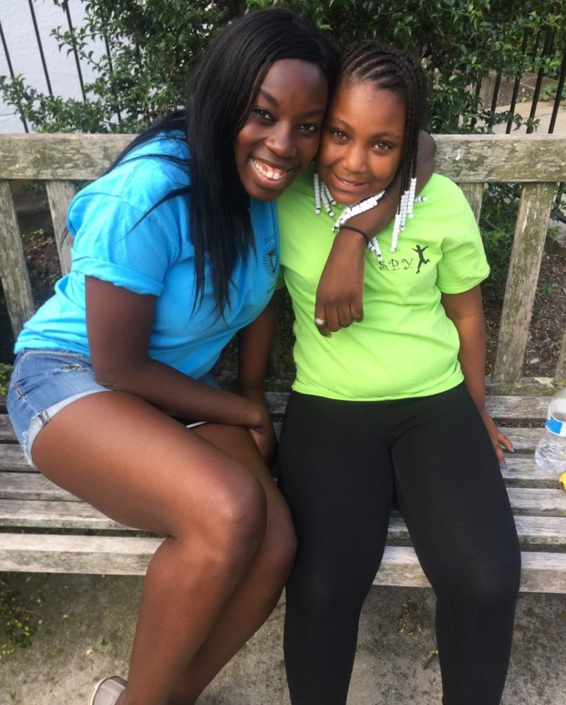 Maureen and child Maureen and child at Summer Program for Youth